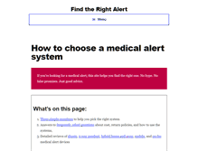 Tablet Screenshot of findtherightalert.com